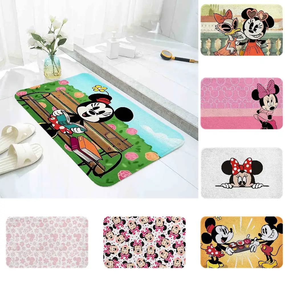 Tappetino da pavimento M-Minnies M-Mouses per soggiorno, tappeto per camera da letto, tappetino di benvenuto, tappeto da esterno