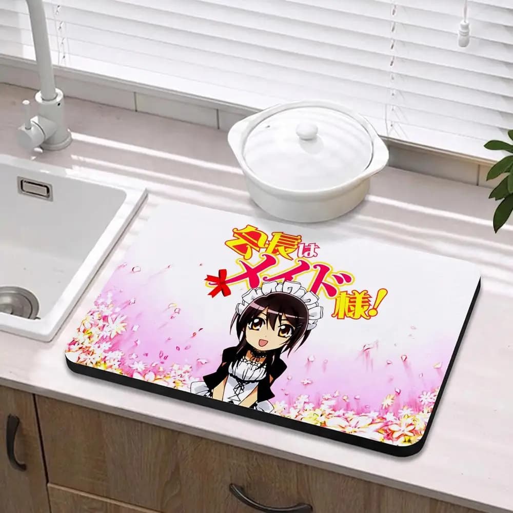 Tappetino Ecologico in Diatomite Antibatterico e Antiodore per Cucina e Bagno Sweet M-Maid Sama!