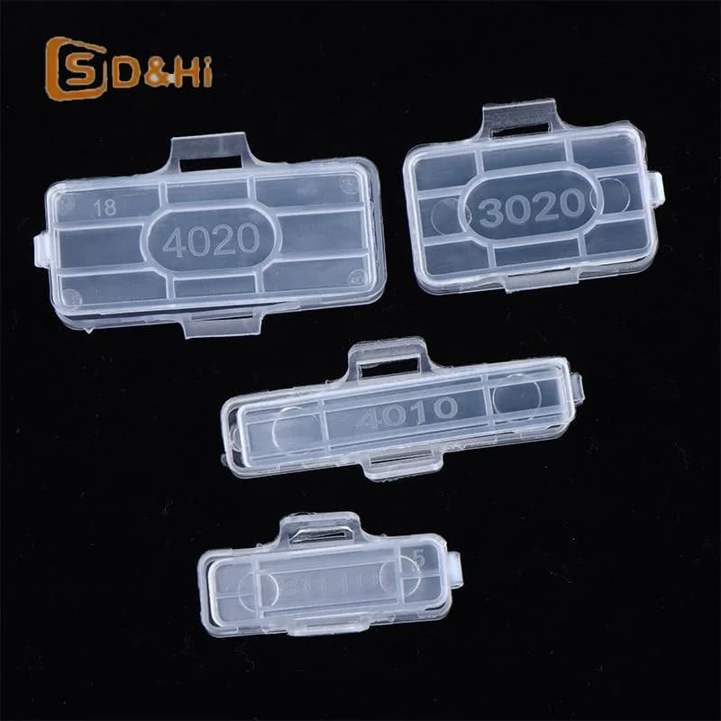 100 Pezzi Scatola di Etichette in Plastica Trasparente per Cavi, Segnatore per Fascette, Porta Nome, Espositore, Sigillo di Identificazione