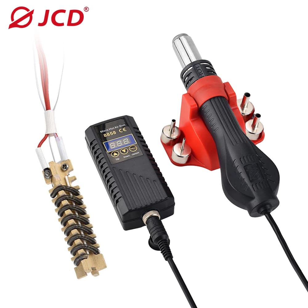 JCD 750W pistola ad aria calda 8858A BGA Micro rilavorazione stazione di saldatura asciugacapelli saldatura pistola termica 220V 110V per SMD SMT riparazione saldatura