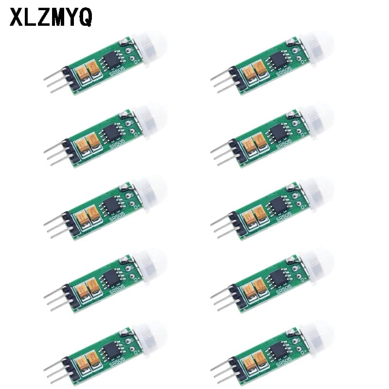 10pcs HC-SR505 Mini Body Induction Module SR505 Human Body Induction Switch Sensors Pyroelectric Infrared Motion Detector Module
