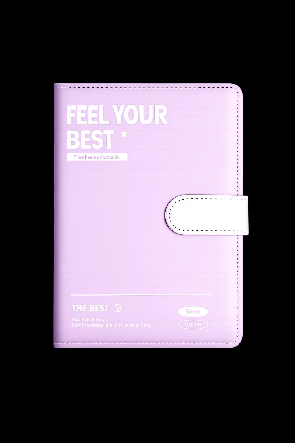A5 PU Leather Notebook with Magnetic Buckle Waterproof Cover 200 Pages Journal