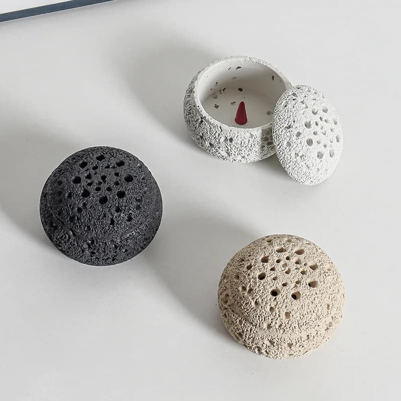 Porta bastoncini di incenso Porta bastoncini per bruciatore di incenso Piastra di linea Base a spirale in legno di sandalo Studio di yoga Decorazione della casa Regalo