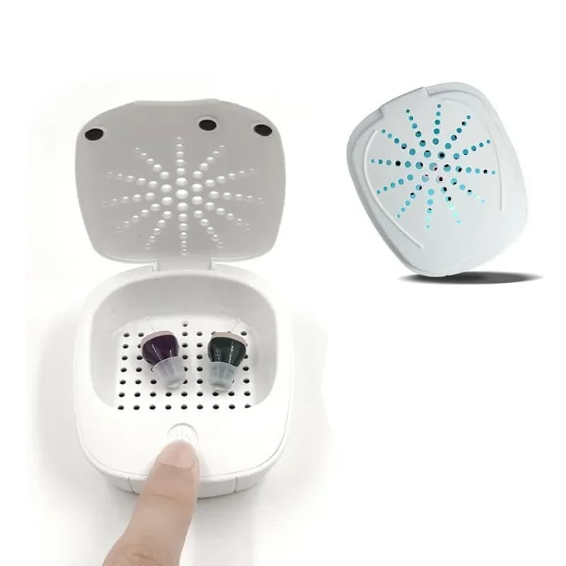 Electric Hearing Aid Dryer Box Case Sound Amplifier Moisture Remover Hearing Aid Dehumidifier Portable Headphone Drying Tool