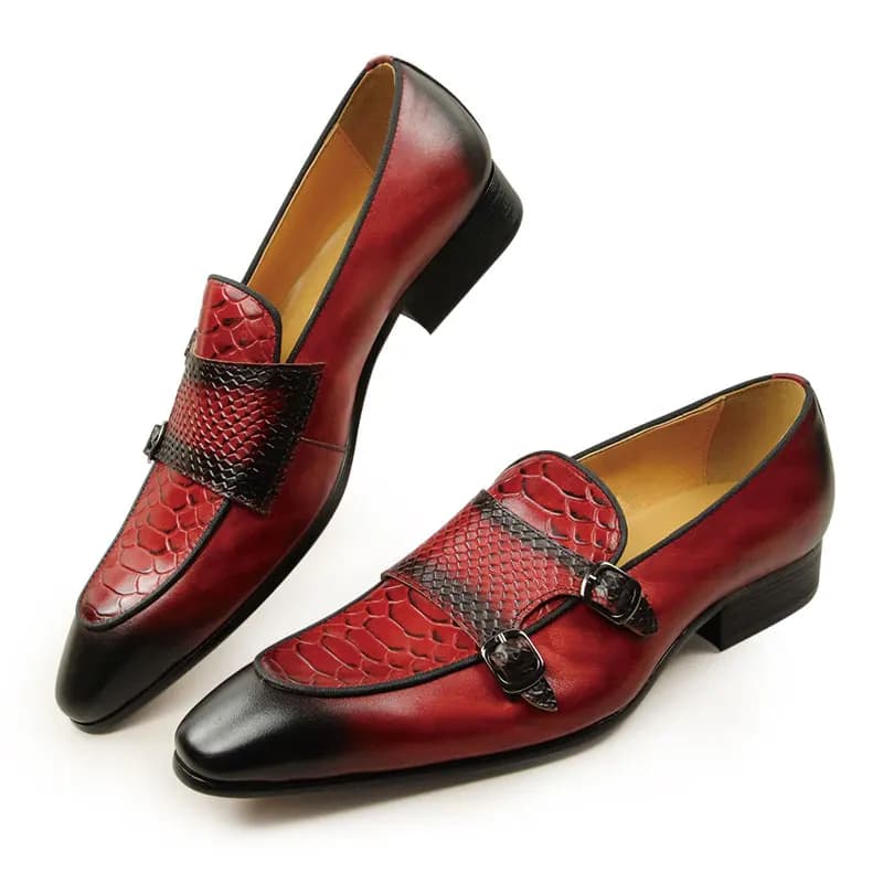 Nuova estate punta a punta di coccodrillo stampa mocassini scarpe di cuoio per gli uomini classici Casual moda matrimonio di lusso scarpe in pelle regalo