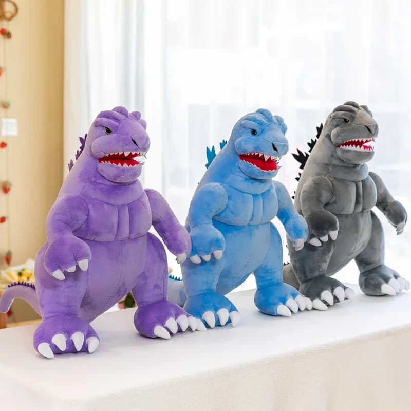 Nuovo Peluche Godzilla 40cm, Simpatico Dinosauro Mostro, Cuscino a Forma di S, Giocattolo Imbottito in Tessuto Morbido, Regalo di Compleanno