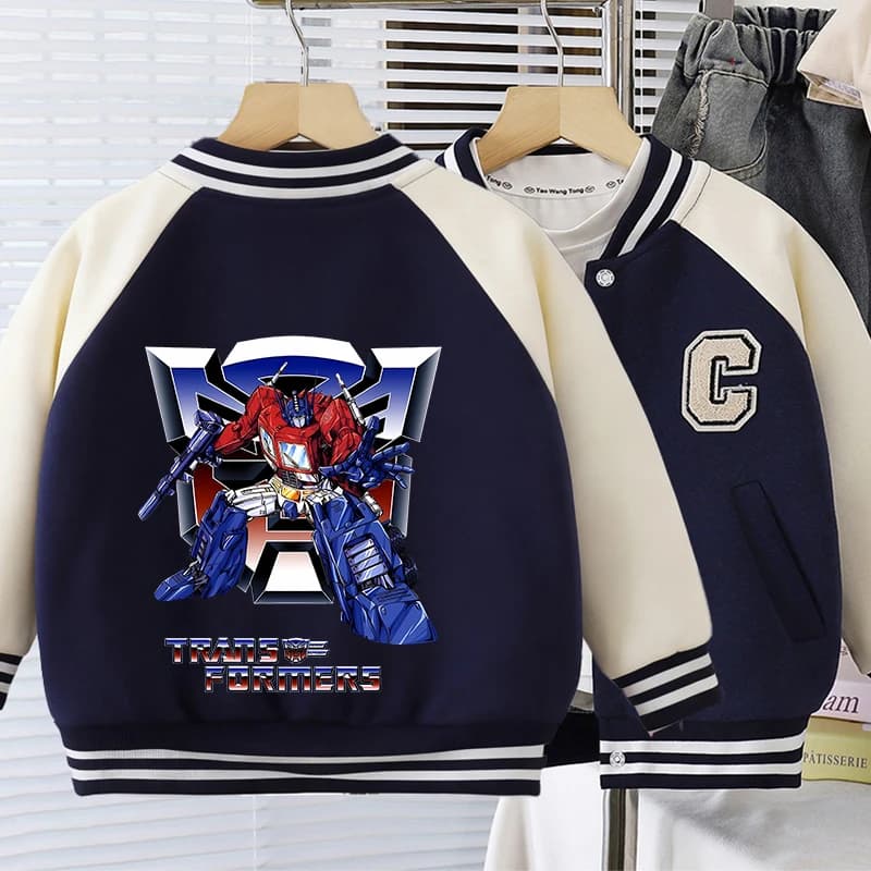 Transformers Children Clothing Hoodie COAT Set Boy Girl Casual Long-sleeved Zippers Sweatshirts Tops Kid Casual Trucksuit GIFT