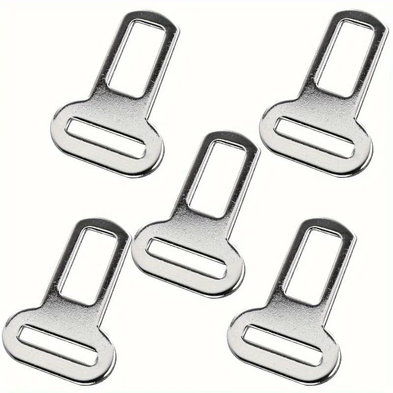 Heavy Duty Car Pet Seat Belt Tether Strap 1/2/5 Pack Anti Slip Escape Proof Metal Buckle Dog Travel Safety Harness Adapter fo...