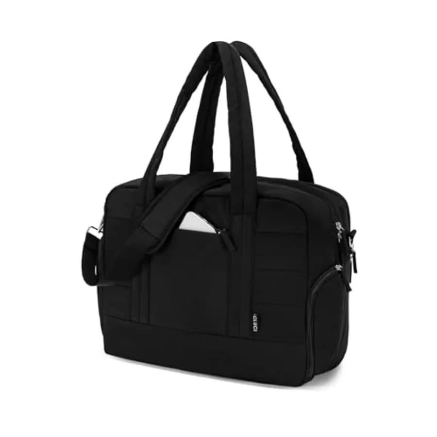 CLUCI Weekender Travel Bag for Women Puffer Tote Bag Carry On Duffle Overnight Bags with Shoe Compartment