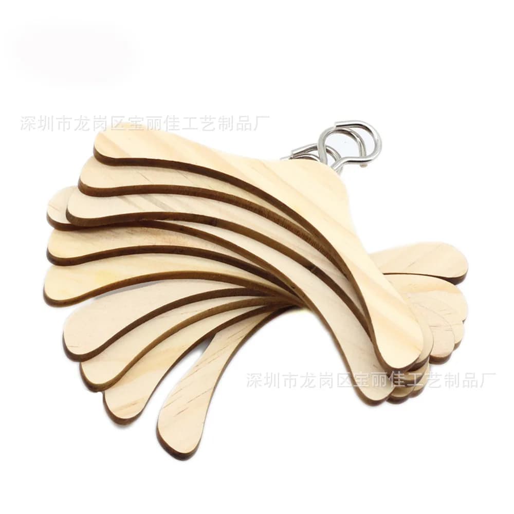 10 Pz Set Mini Ob11 Dolls Wooden hanger KPOP EXO BJD cute dolls Clothes hanger Home accessories Prop Girls Toys