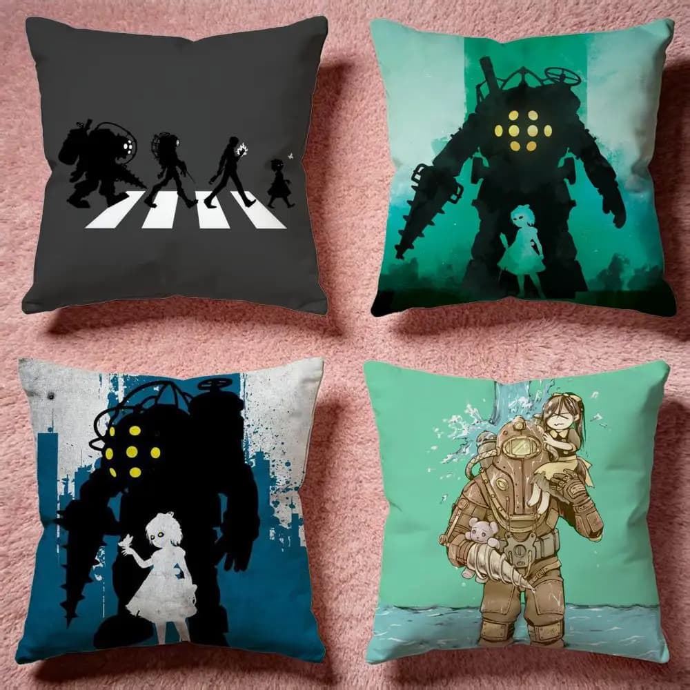 Fodera per cuscino Fashion BBioShockful, federa premium delicata sulla pelle, multiuso per casa, ufficio, viaggi
