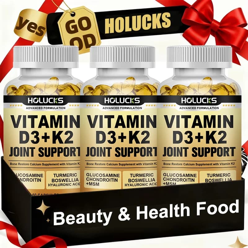 Integratore per il supporto articolare con vitamina D3 K2, rinforza ossa, denti e articolazioni, supporta la funzione cardiaca e cardiovascolare, per uomini e donne