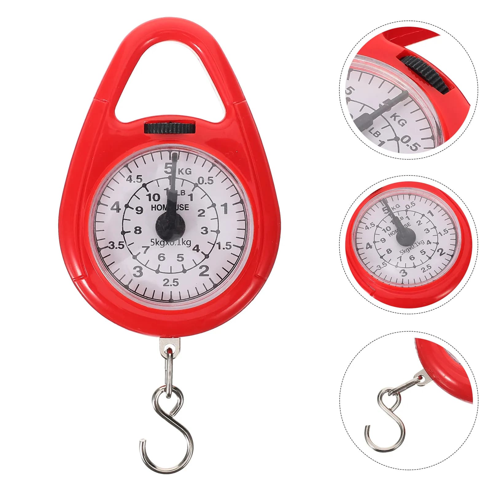 Small Hanging Spring Scale Portable Mini Weighing Scale for Luggage Travel Fishing Accurate Mechanical Weight Measurement