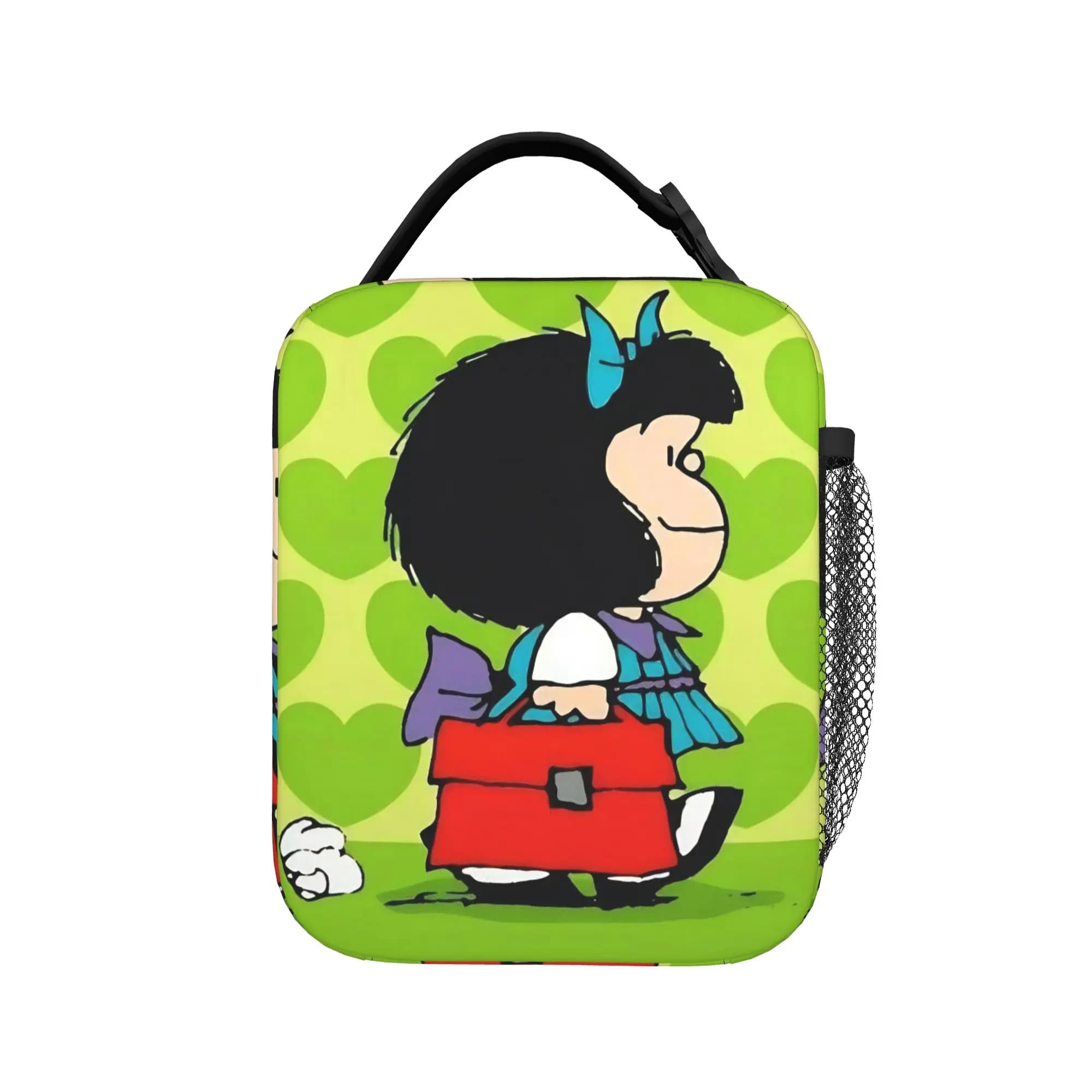Borsa termica per il pranzo con isolamento termico Mafaldas Cartoon per ufficio, simpatica borsa portatile per alimenti, contenitore termico per il pranzo