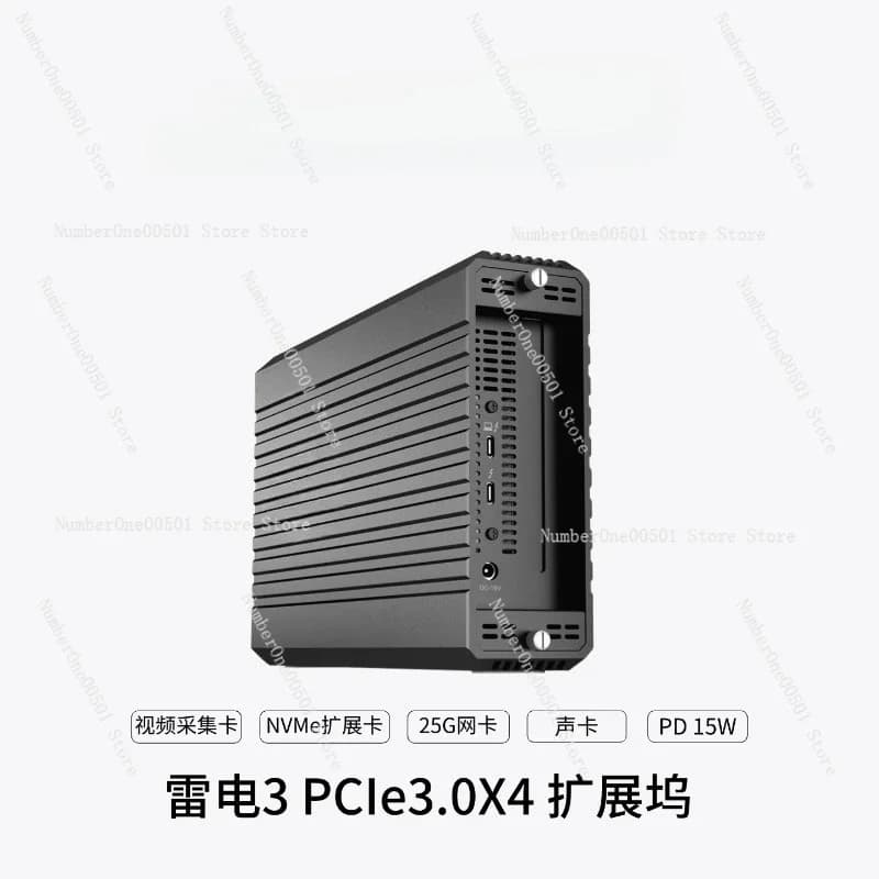 Dock PCIe Thunderbolt 3/4/5 con Adattatore NVMe - Scheda di Acquisizione Audio Ethernet 10G e Supporto DMA