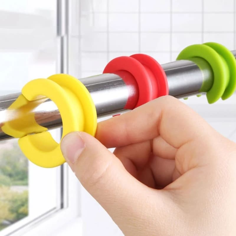 Upgraded Windproof Hanger Spacer Anti-Off Hanger Fixing Ring Hooks Colorful Suitable for Indoor & Outdoor 10-piece/set Y5GB
