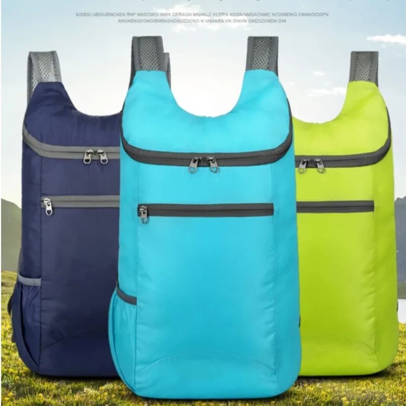 Borsa portatile da esterno, stile a tracolla, leggera, pieghevole, zaino sportivo, borsa da viaggio, borsa regalo.