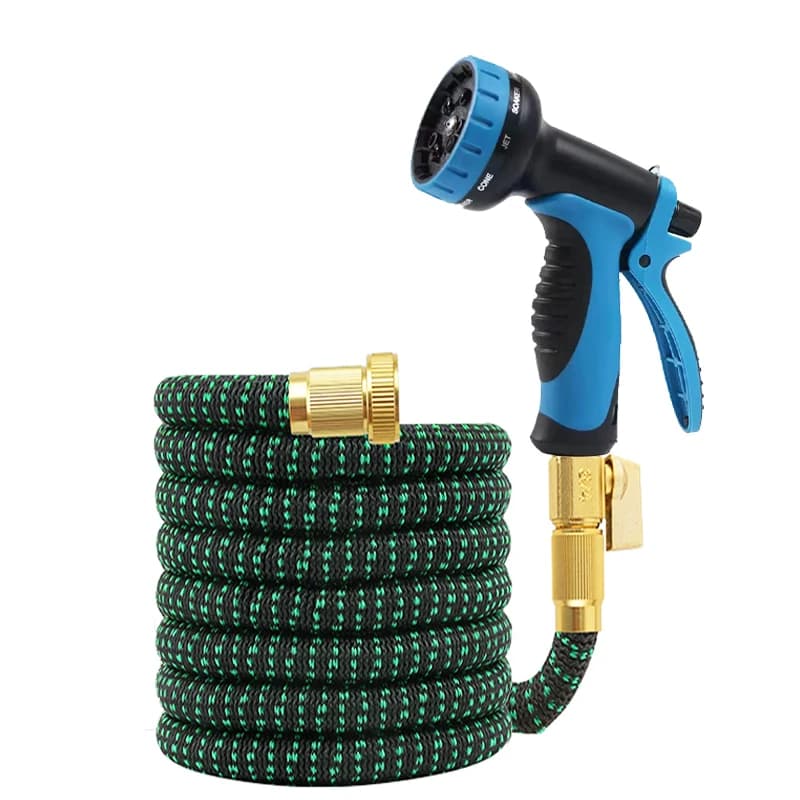 Tubo da Giardino Espandibile 25FT-100FT con Pistola a Spruzzo a 10 Funzioni, Set per Irrigazione Giardino e Lavaggio Auto