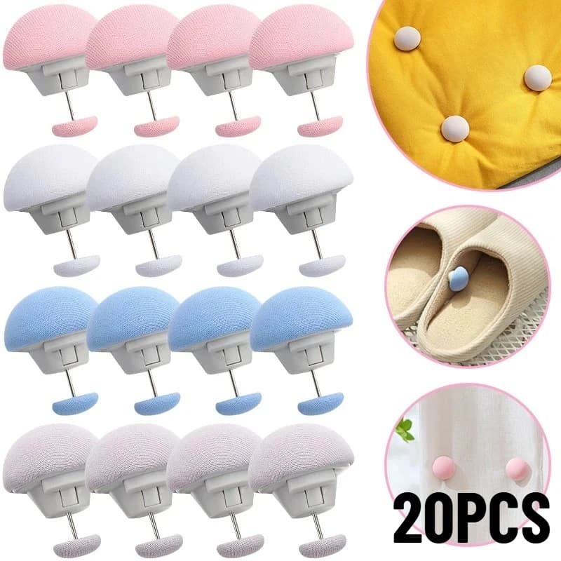 20PCS Quilt Gripper Clips Duvet Cover Fastener Mushroom Button Lock Anti Slip Sheet Holder Blanket Fixator for Bed