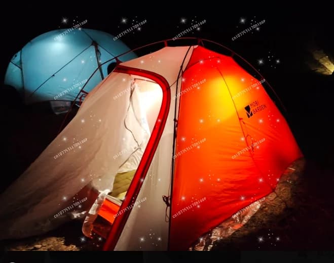 Outdoor Ultra-Light Waterproof Rainproof Windproof Camping High-Altitude Single Double Three Four Seasons Tent