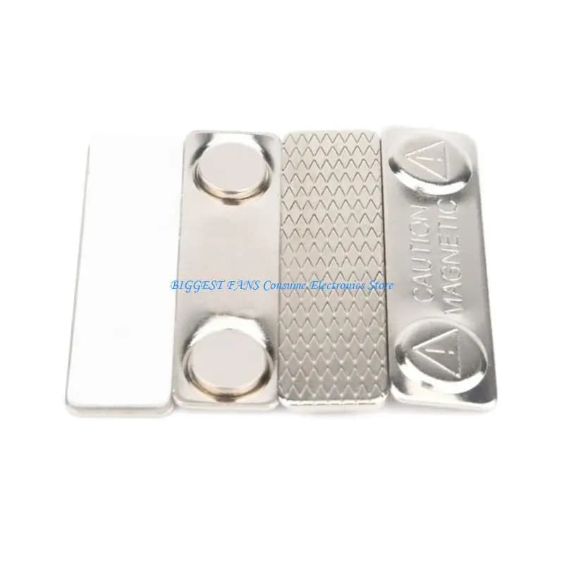 Porta badge con etichetta magnetica resistente da 5 pezzi con 2 magneti per il personale sicurezza professionale