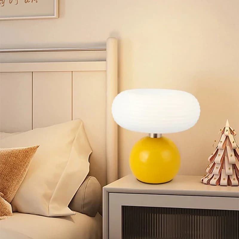 USB fungus night light charging desk Led switch bedside table lamp protection for dimmable eyes learning Led table lighting