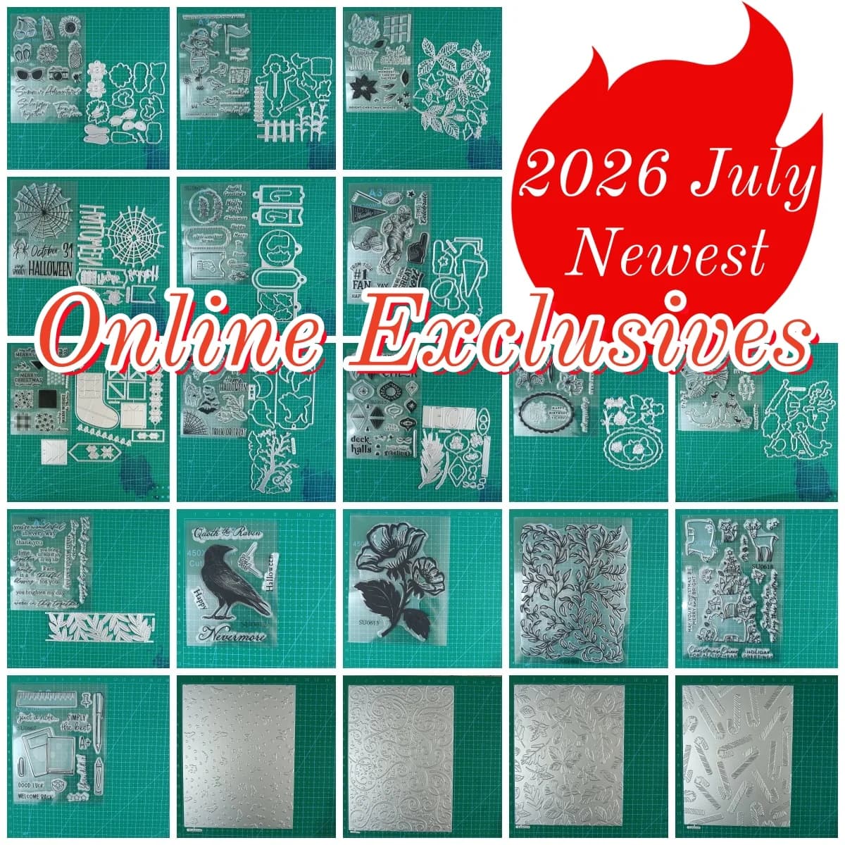 2026 July Release Halloween Christmas Birthday Clear Stamps Metal Cutting Dies Hot Foil For DIY Scrapbook Craft Greeting Card