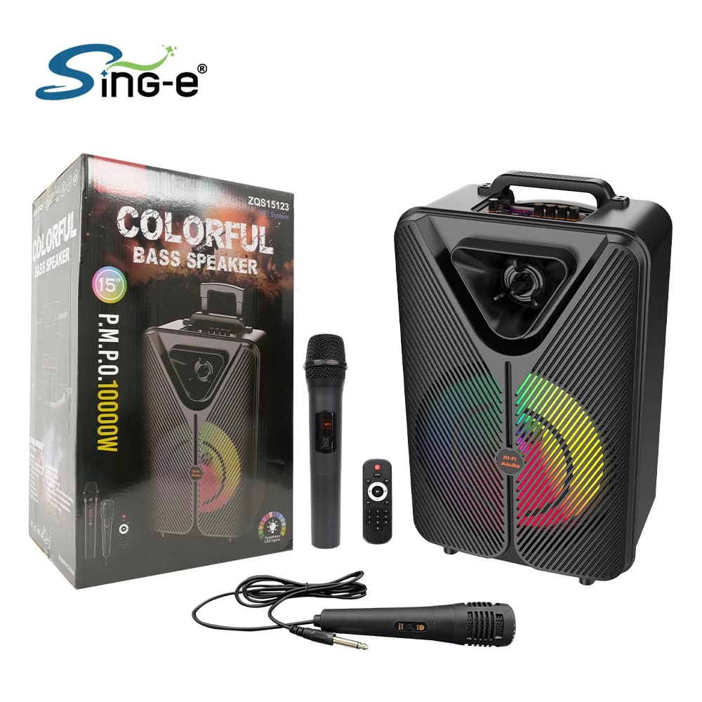ZQS15123 Altoparlanti popolari per macchine karaoke e altoparlanti per karaoke con microfono wireless