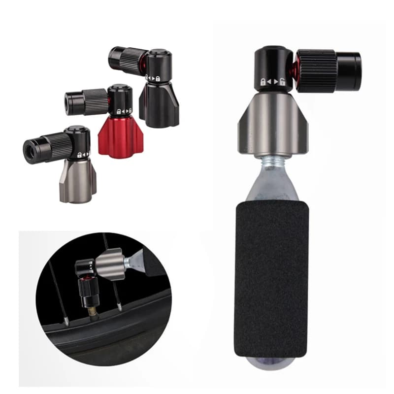 Mini pompa CO2 per bicicletta gonfiatore portatile per pneumatici per bicicletta MTB bici da strada pompa automatica in lega di alluminio accessori per biciclette dropship
