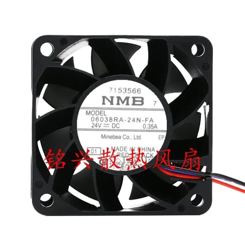 Original Imported NMB 06038RA-24N-FA DC24V 0.35A 6038 Large Air Volume Cooling Fan for Electronics