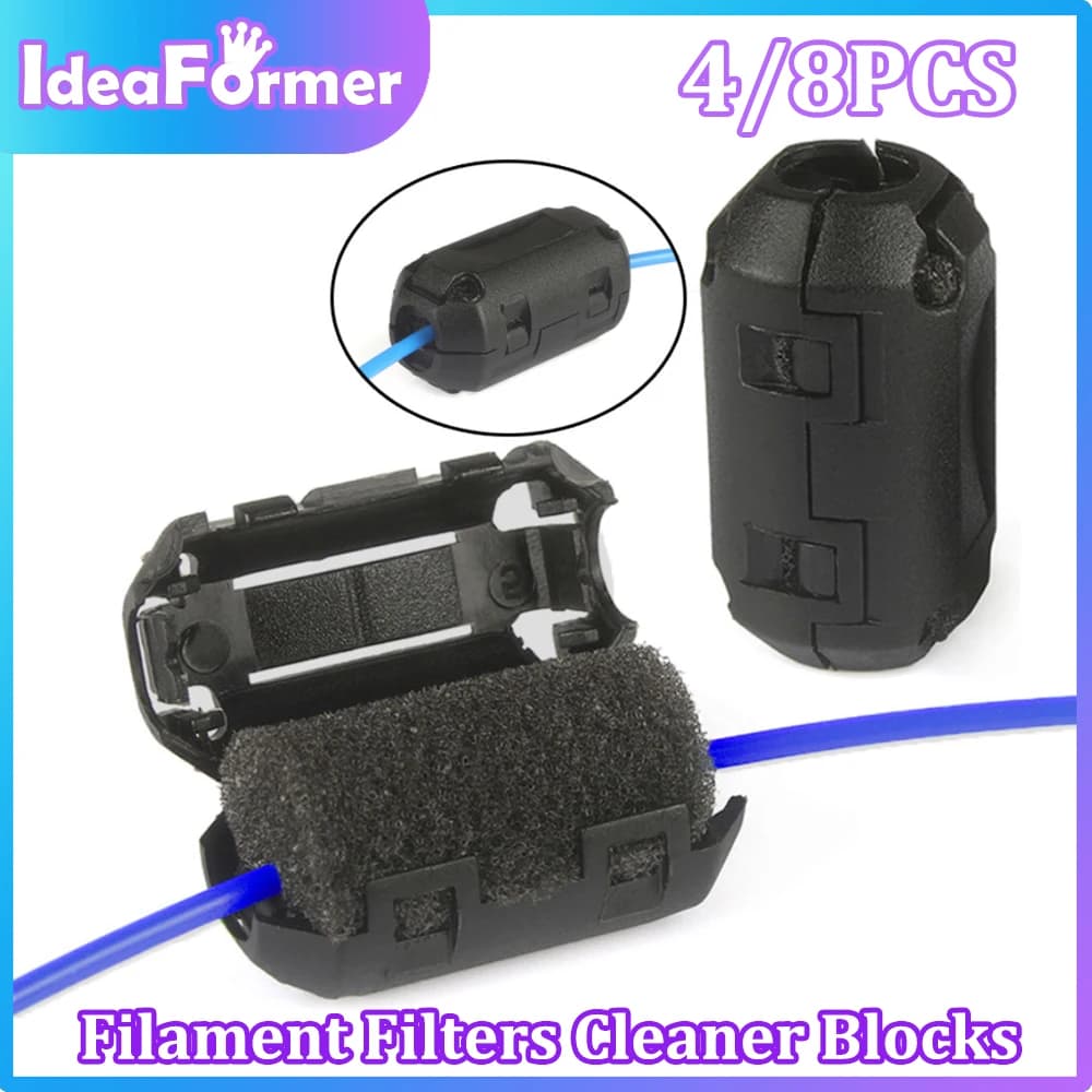 4/8pcs 3D Printer Parts PLA ABS TPU PETG Filaments Filters Cleaner Anti-static Powder Removal Off Detriti Ugello for Ender 3