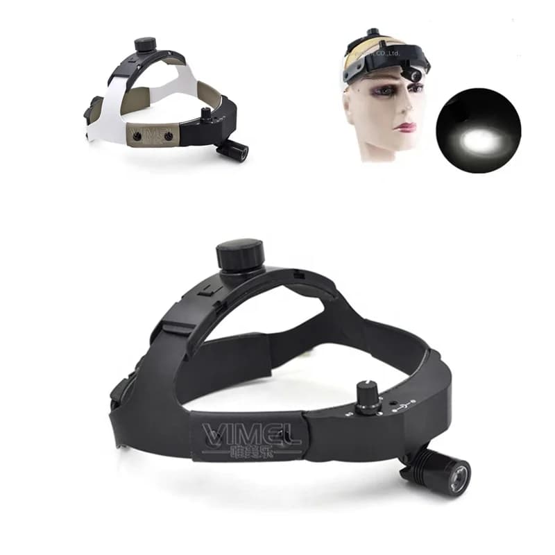 Lampada frontale a LED dentale medica da 3 W Dentisit ORL Lenti di ingrandimento dentali Faro chirurgico