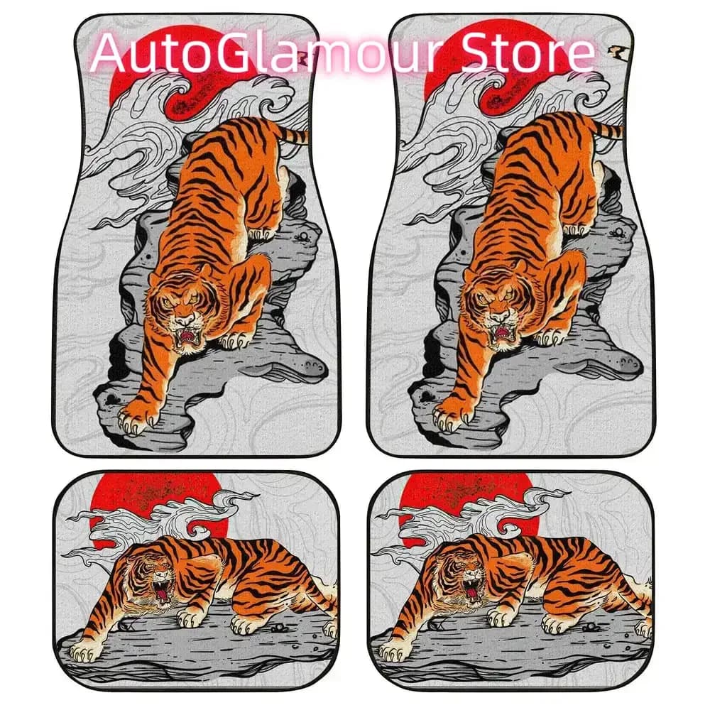 Tappetini per auto tigre giapponese Accessori per auto personalizzati