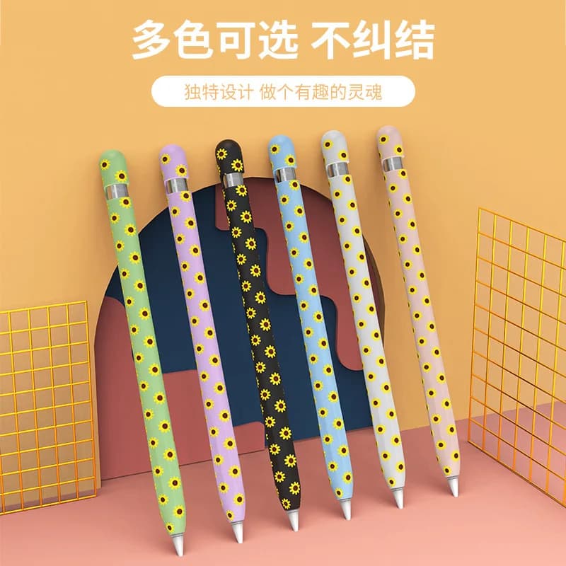 Custodia in silicone per Apple Pencil 1 2 Tablet Touch Stylus Pen Custodia protettiva Custodia morbida portatile