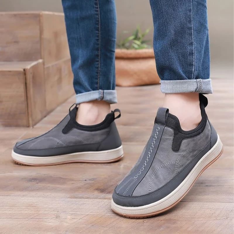 Stivali da neve in lana merino antiscivolo comodi con suola spessa da uomo nuovi invernali foderati in pile slip on casual stile coreano