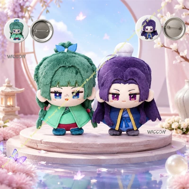 The Apothecary Diaries: Set di Peluche Maomao/Jinshi - Personaggi Q Version Morbidi Giocattoli di Peluche per Halloween e Collezione