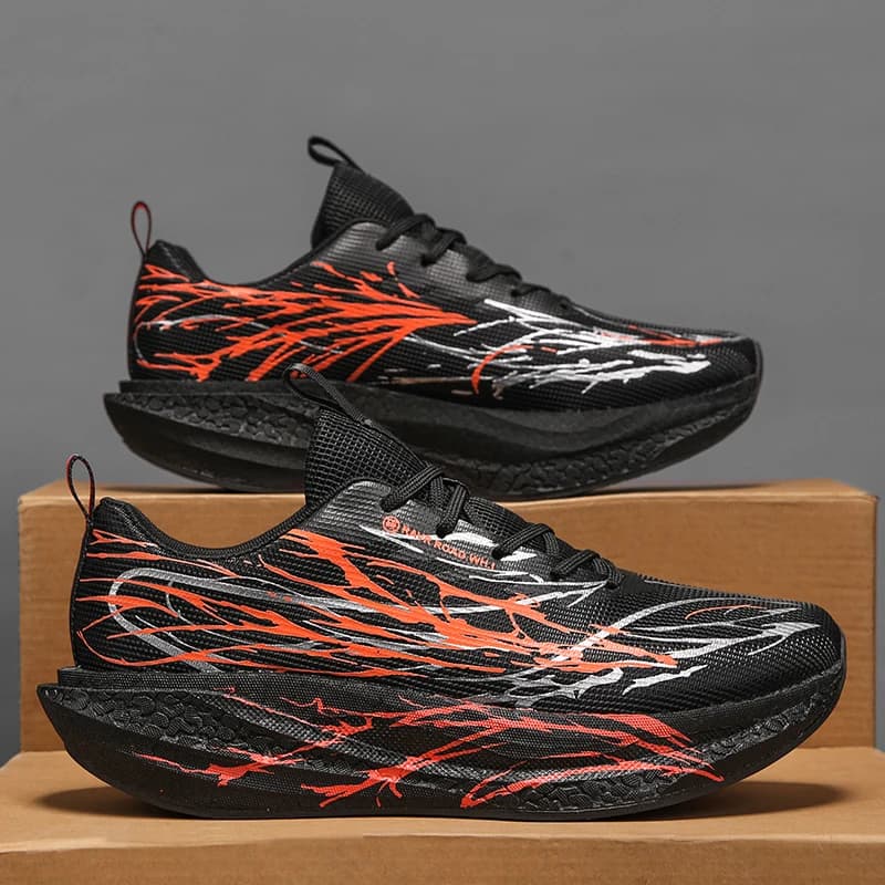 Unisex Racing Shoes with Carbon Plate, Specialized Footwear for Marathon, Breathable Sports Sneakers and Light for Men and Women