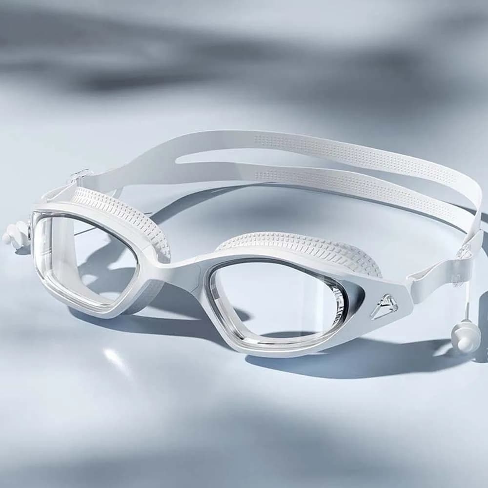Waterproof Swimming Goggles Dazzling Colors Electroplating Swim Glasses with Earplugs Silicone Adjustable Anti-fog Swim Eyewear