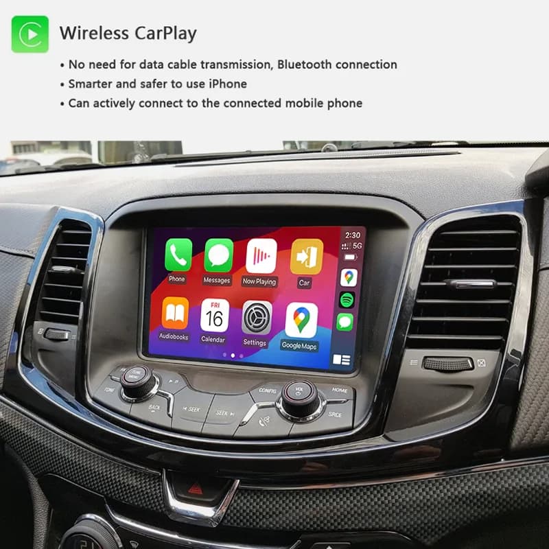 Box CarPlay Wireless per Holden Commodore / Maloo VF 2013-2017, kit Android Auto Mylink per autoradio originale.