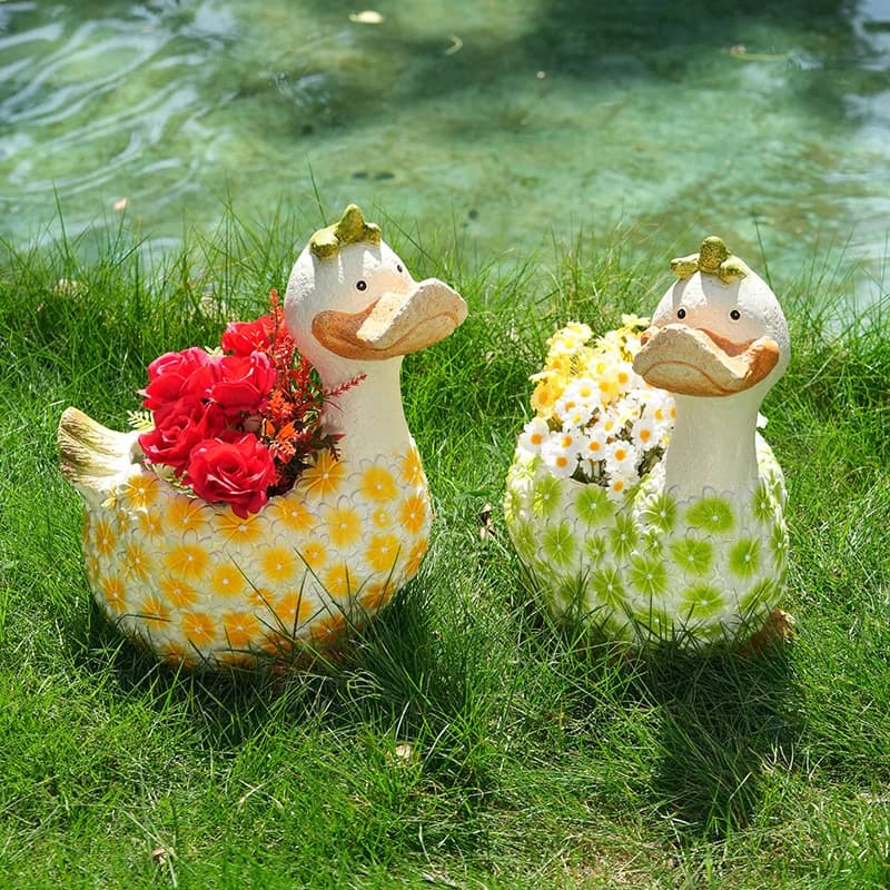 DSA Outdoor Garden Animal Flower Pot Garden Decoration Ornament Creative Planting Flower Vat Garden Landscape