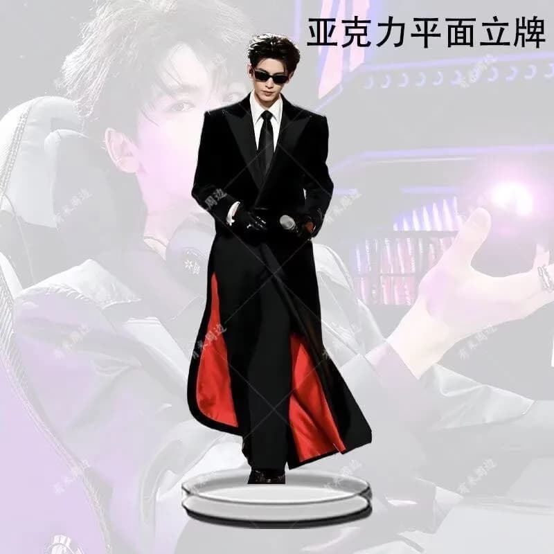 Nuovo prodotto popolare: Supporto acrilico piatto a forma di figura umana Zhang Linghe per decorazioni da tavolo, materiale regalo per i fan.