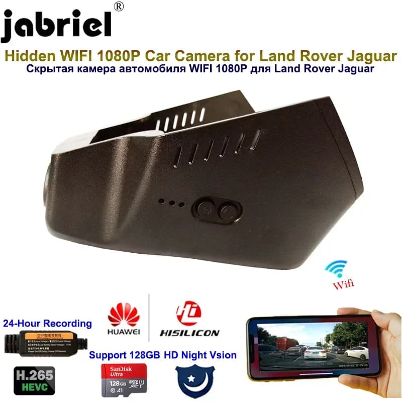 Jabriel 1080P Auto WIFI Dash cam Videocamera per auto dvr per Land Rover Range Rover Aurora Discovery Jaguar 2016 2017 2018 2019