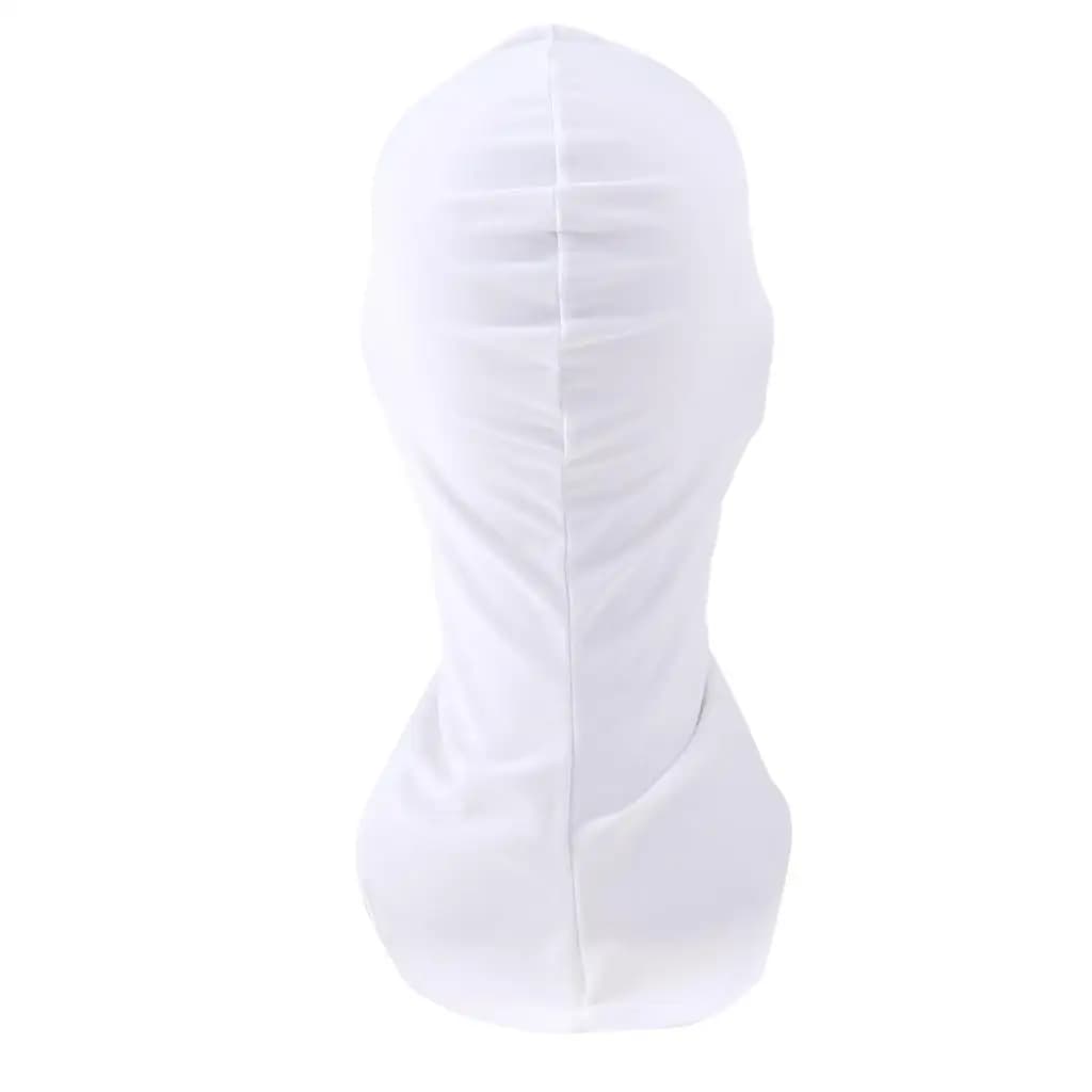 Nylon Swimming Cap with Blocking Full Face Mask Elastic Comfortable Fit for Adults Outdoor Water Sports