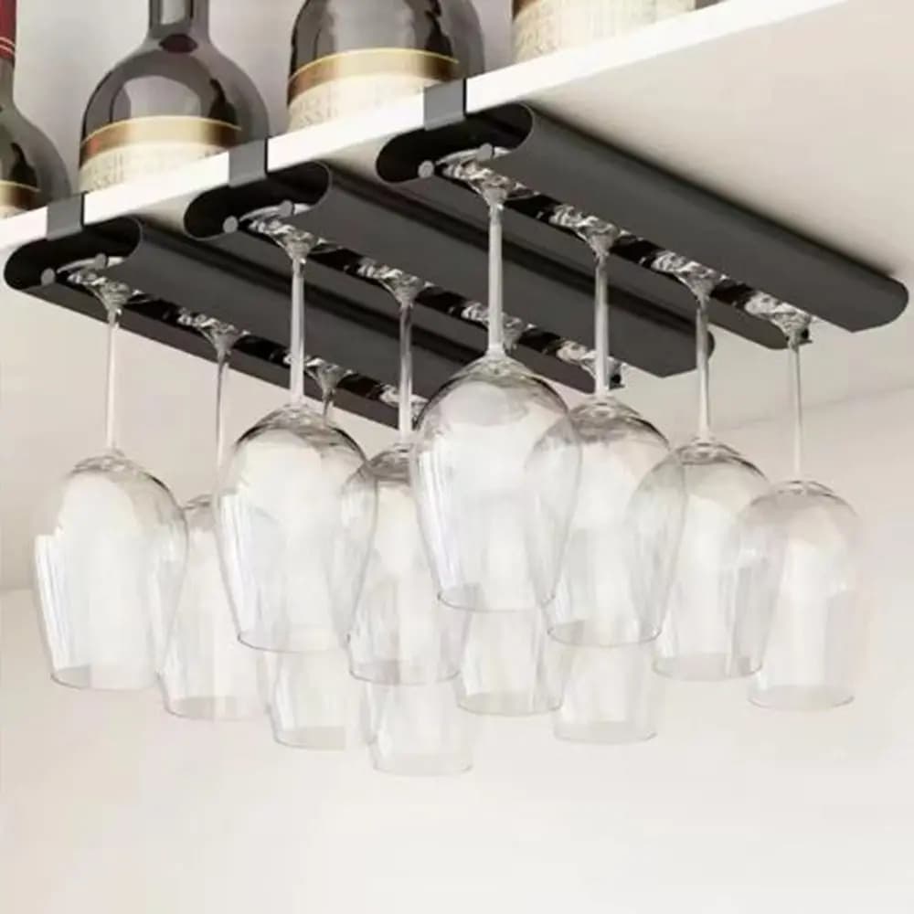 Supporto per bicchieri da vino capovolto in lega di alluminio Ventilazione per calici invertiti resistenti alla ruggine Appeso impermeabile
