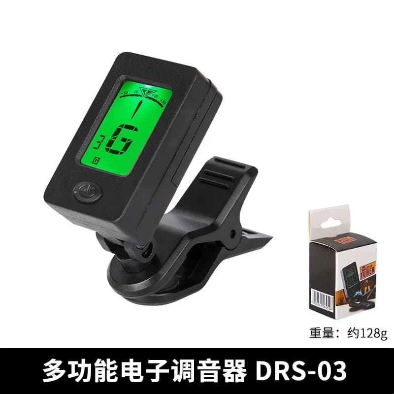 Clip-on Electronic Digital Tuner High Accuracy Portable Tuner for Acoustic Electric Guitar Violin Ukulele Bass Guitar Accessory