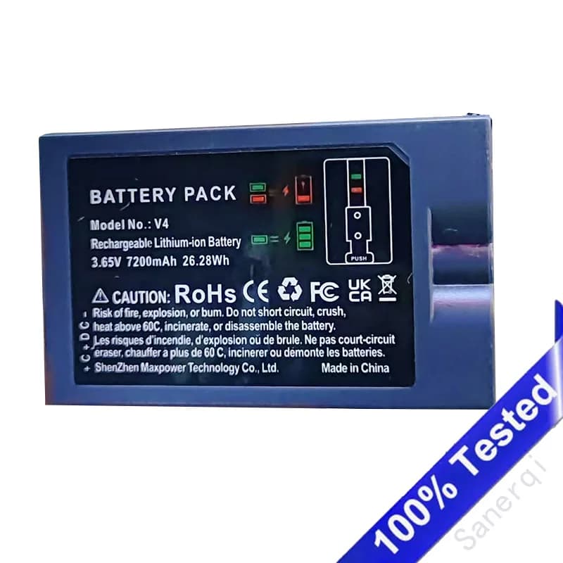 Celle video per videocamera campanello per videocamera da 7200 mAh per batteria ricaricabile agli ioni di litio Ring V4 Power Bank V4 batteria ricaricabile