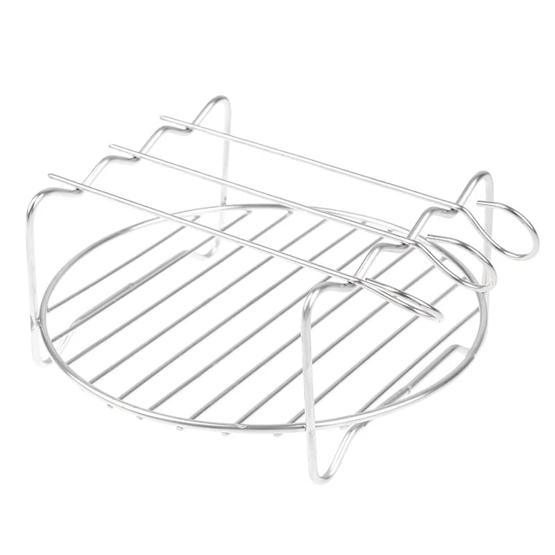 Baking oven grille air fryer stainless steel support two-storey barbecue