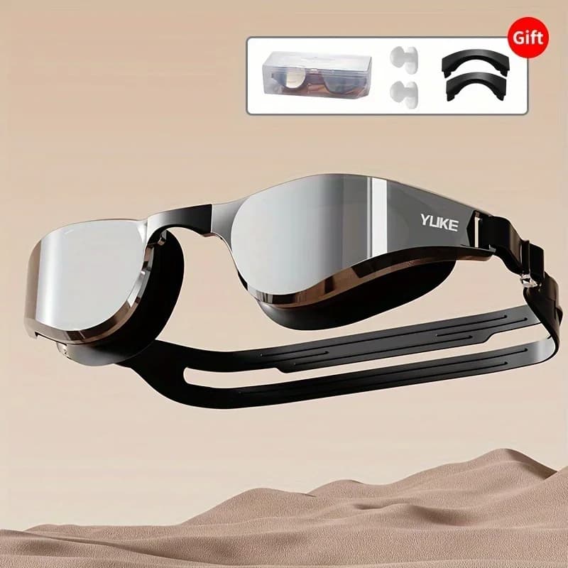Swimming Goggles Anti Fog HD Waterproof Soft Silicone With Adjustable Strap Unisex Gear For Swim Training All Kinds Water Sport