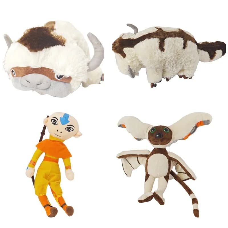 Hot Avatar: The Last Airbender Appa Momo Plushie Soft Stuffed Animals Toy Gifts Anime Avatar The Last Airbender Appa Plush Toys