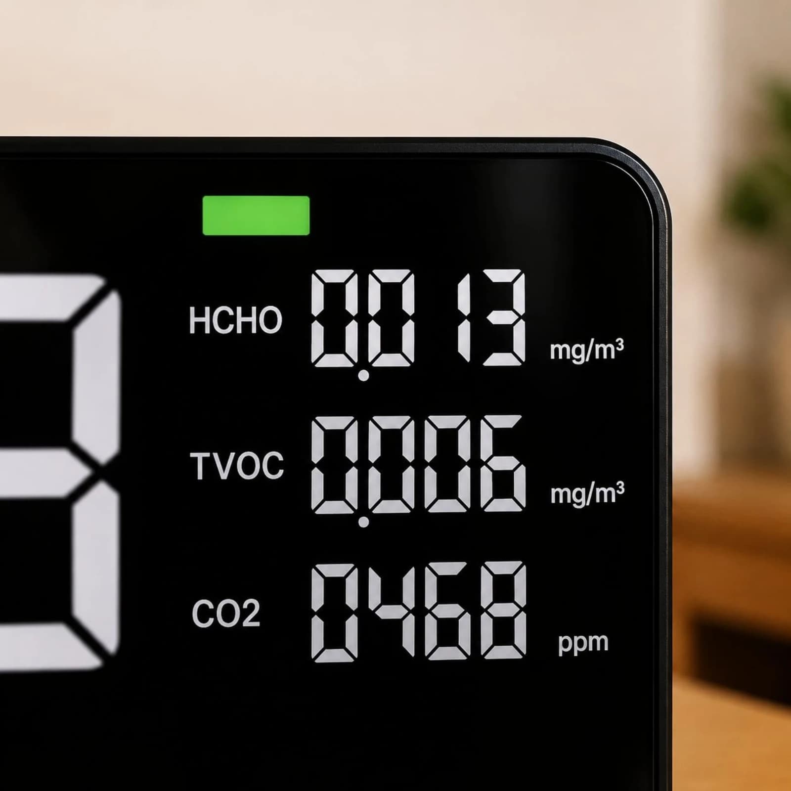 Air Quality Air Quality Monitor Clock Temperature and Humidity Display Digital Wall Air Quality Monitor Clock Timepiece